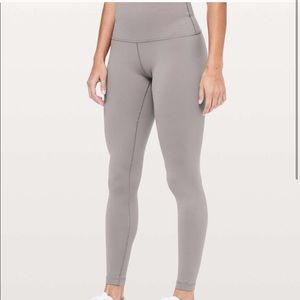 Lululemon Align Legging in Chrome Double Lined Nulu Size 4 25”